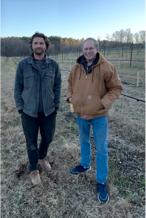 Greg Bohlen (at right), Founder and CEO, Union Grove Farm