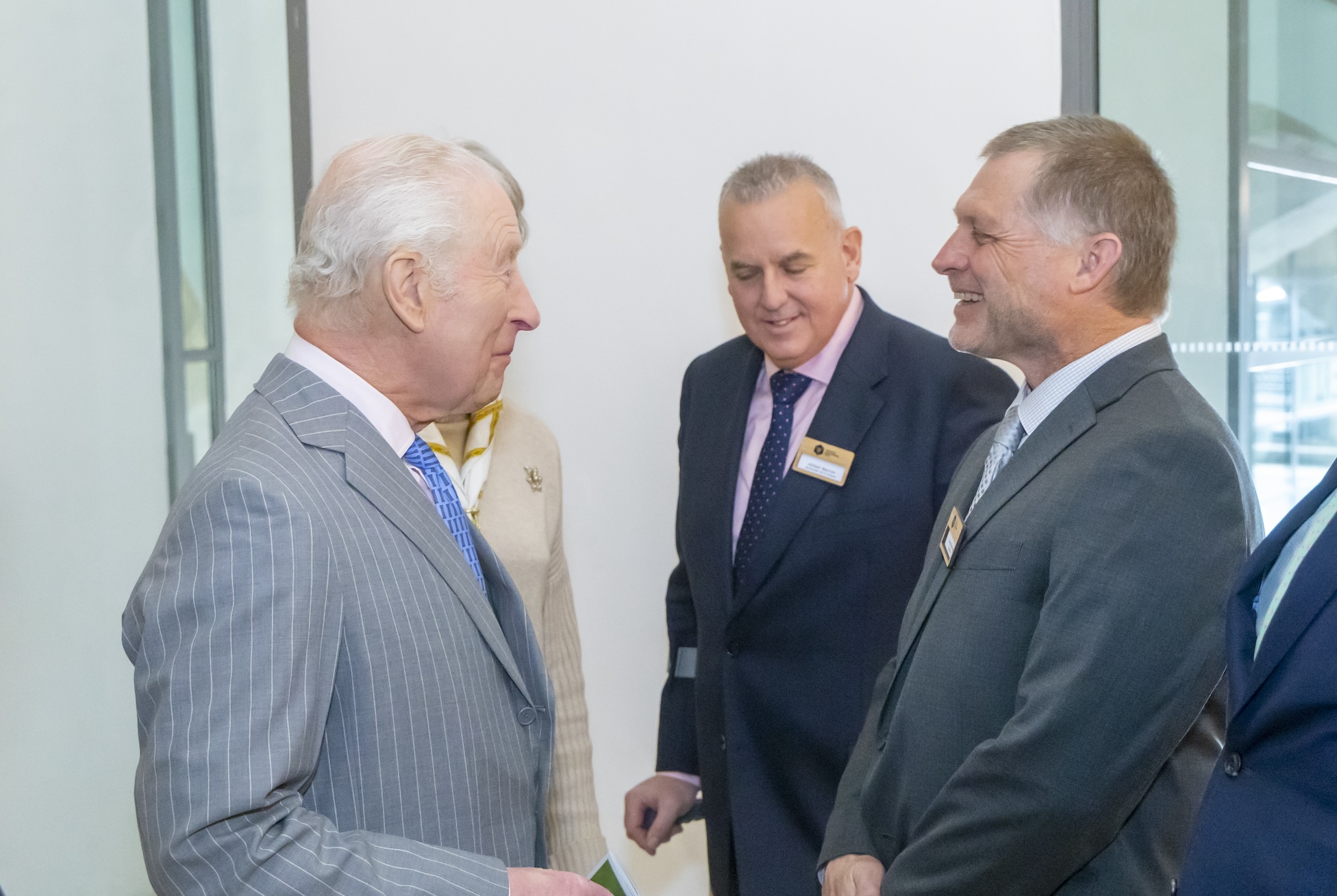 His Majesty King Charles III meeting with Doug Peterson, Cofounder and Director of Standards & Protocol at Regenified at the Royal Countryside Fund regenerative event that was held at Somerset House.